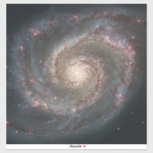 Pegatina La galaxia del Remolino M51 & Compañera en el espa