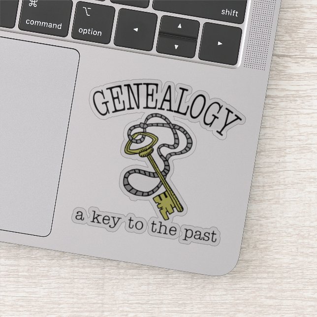 Pegatina La Genealogía Es Una Clave Para El Vinilo Pasado (Detalle)