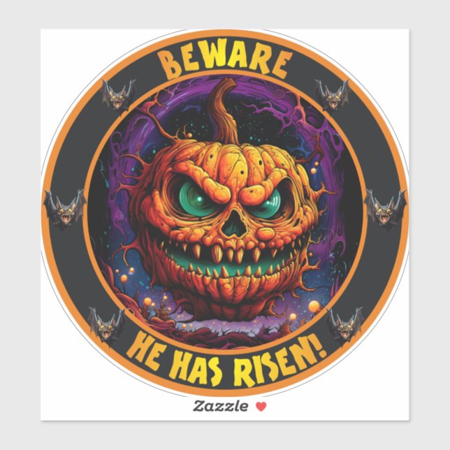 Pegatina La Gran Carne De Calabaza. (Hoja)