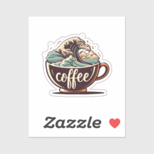 Pegatina La Gran Ola De Café