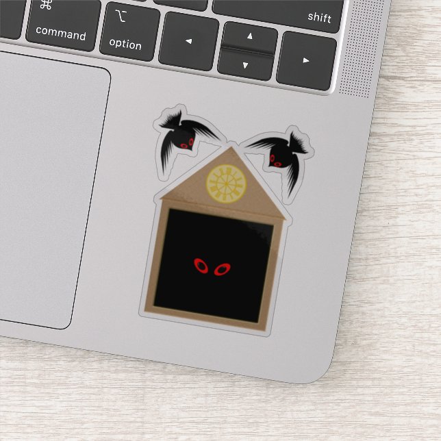 Pegatina La inamabilidad de Ravens Halloween (Detalle)