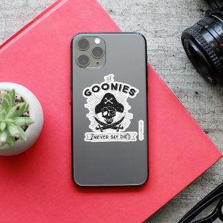 Pegatina La insignia pirata "Nunca digas morir" de los Goon