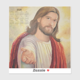 Pegatina La Invitación Divina: Calendario Jesús 2026