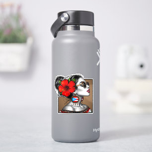 Pegatina La Jíbaraza 13 – Arte Boricua Jíbara Puertorriqueñ