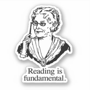 Pegatina La lectura es fundamental