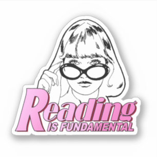 Pegatina La lectura es fundamental