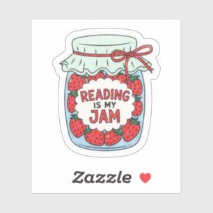 Pegatina La lectura es mi pasión Cute Bookish Bookclub Aman