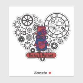 Pegatina La llave de mi corazón