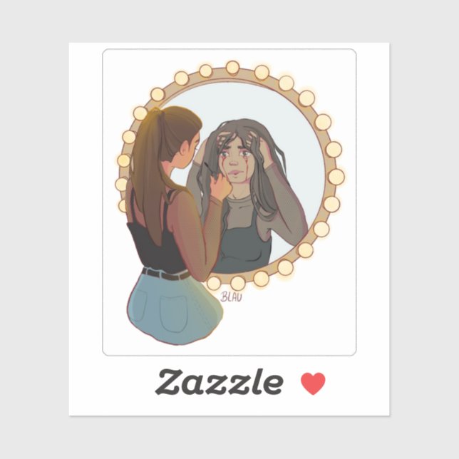 Pegatina La Llorasangre - Diseño JH (Hoja)