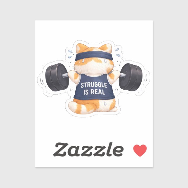 Pegatina La lucha es real (Hoja)