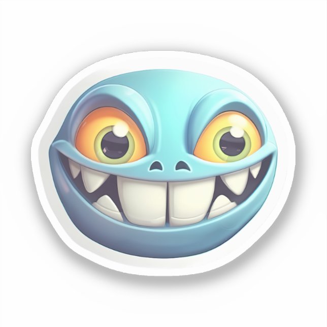 Pegatina La luz del vampiro: Emojis de Halloween Ghoul (Anverso)