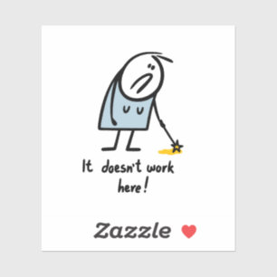 Pegatina La magia no funciona