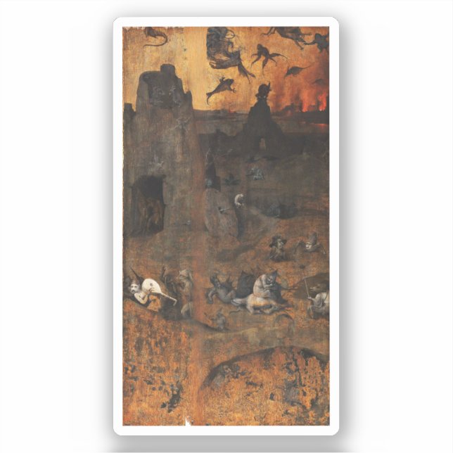 Pegatina La maldad de la humanidad antes de la inundación (Anverso)