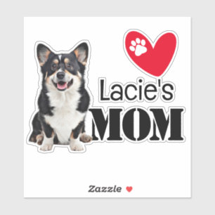 Pegatina La mamá galesa Corgi personalizada