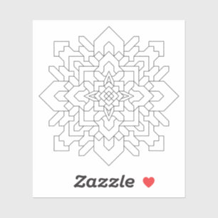 Pegatina La mandala geométrica #1 despeja