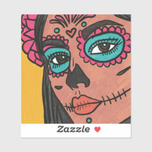 Pegatina La mano del Día de los Muertos Cultura Mexicana