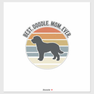 Pegatina La mejor mamá de Doodle de todos los tiempos Diseñ