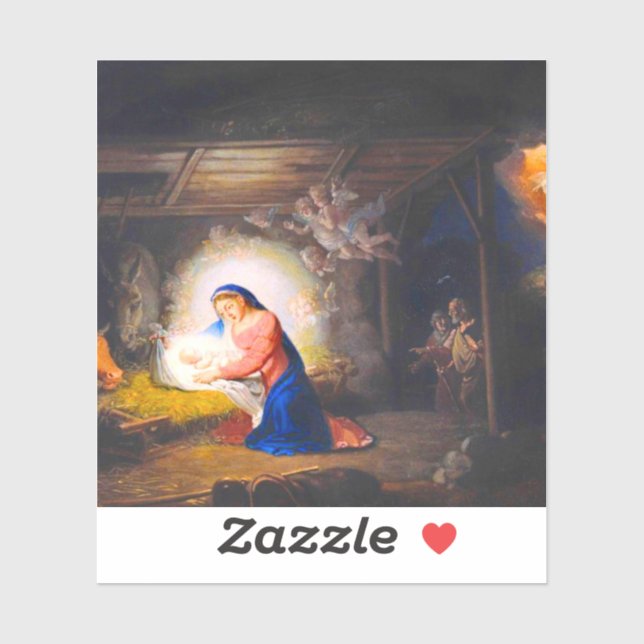 Pegatina La Natividad de Cristo (Hoja)