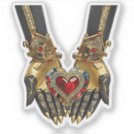 Pegatina La oferta - Corazón en manos