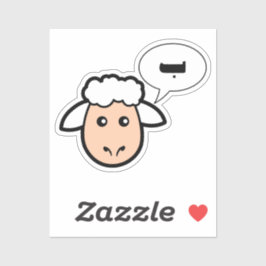 Pegatina La oveja dice un divertido poema árabe