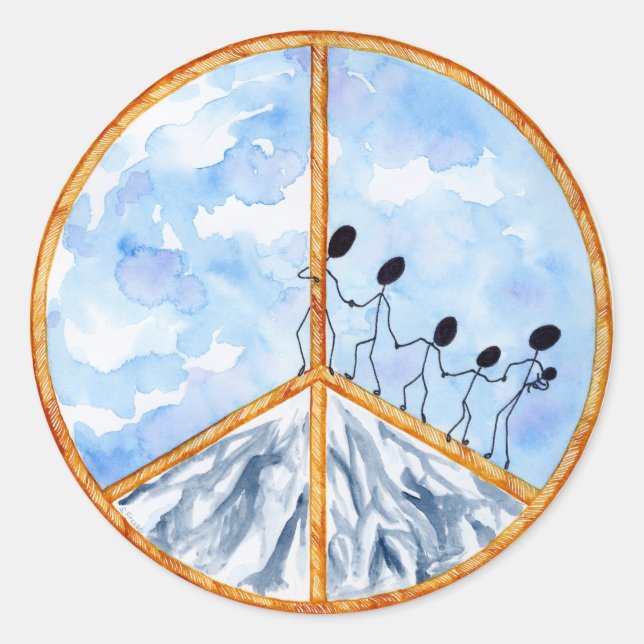 pegatina "La Paz Empieza Conmigo" (Anverso)