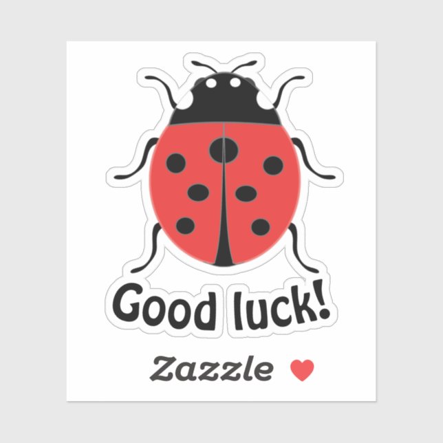 Pegatina La pequeña y pequeña marioneta da buena suerte y f