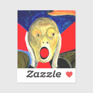 Pegatina La pintura inspirada en el grito