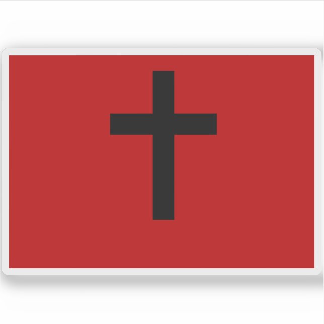 Pegatina La primera bandera revolucionaria de Grecia (1821) (Anverso)