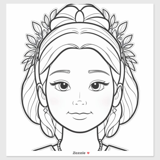 Pegatina La princesa suave: una historia de gracia (Hoja)