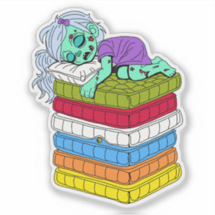 Pegatina La princesa zombie y la paz