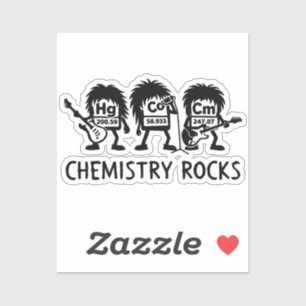 Pegatina La Química Rocas Banda De Rock De Ciencia