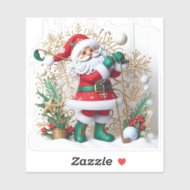 Pegatina La rebelión del golf de invierno de Santa María (Hoja)