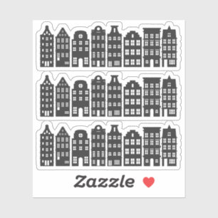 Pegatina La repisa del canal de Ámsterdam alberga la Gracht