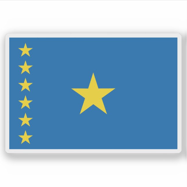 Pegatina La República Democrática del Congo (1997–2003) (Anverso)
