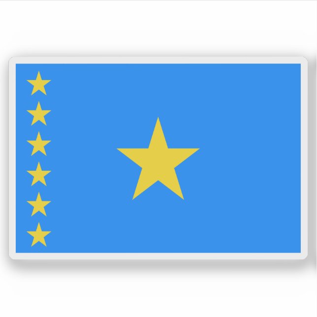 Pegatina La República Democrática del Congo (2003–2006) (Anverso)