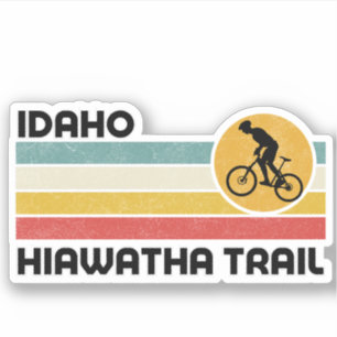 Pegatina La ruta de Hiawatha - Bicicleta de montaña escénic