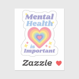 Pegatina La salud mental es importante