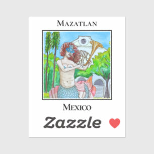 Pegatina La Sirenita de Plazuela Machado