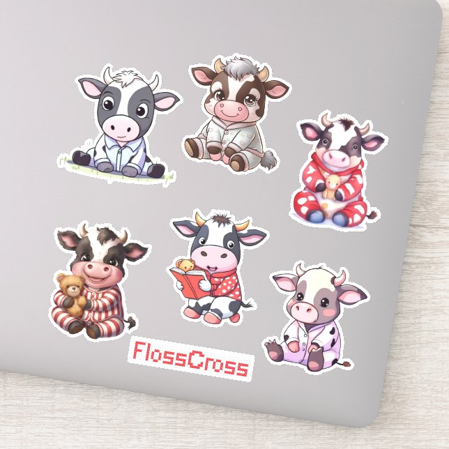 Pegatina ¡La sonambulida de vaca Pj! (Detalle)