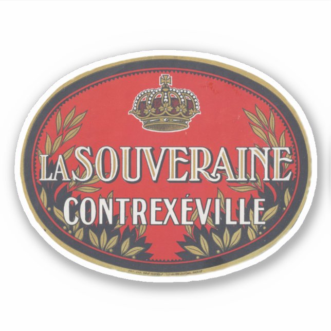 Pegatina La Souveraine Contrexeville (Anverso)