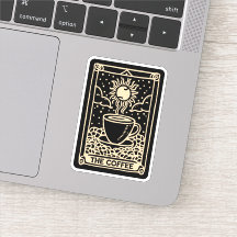 La tarjeta tarot de café academia oscura
