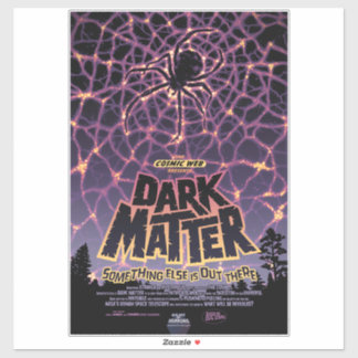 Pegatina La telaraña cósmica, la galaxia de Halloween del h