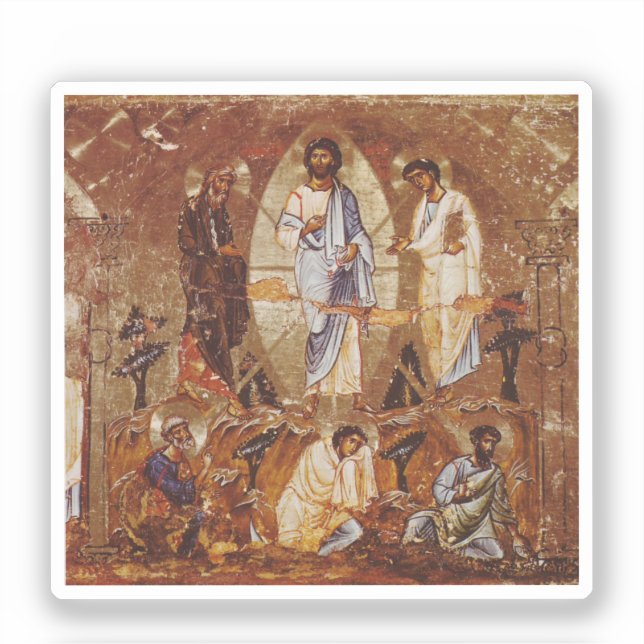 Pegatina La transfiguración del icono de Cristo (Anverso)