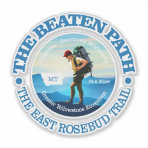 Pegatina La trayectoria batida (caminante C)