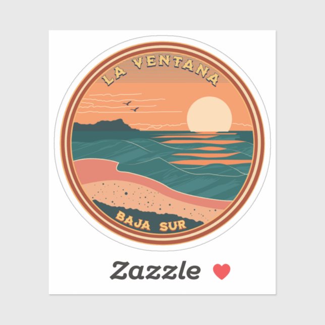 Pegatina La Ventana Baja California Mexico RV Travel (Hoja)