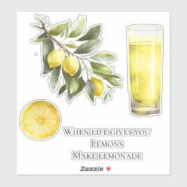 Pegatina La Vida Te Da Lemons Cita Lemonade
