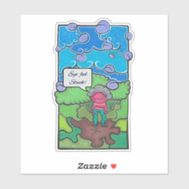 Pegatina La vista se siente atascada