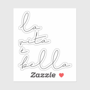 Pegatina La vita è bella