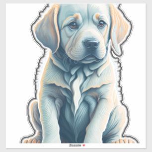 Pegatina Labrador Recuperador Calma Cachorro