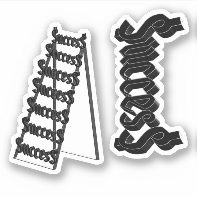 Pegatina Ladder of Success (Anverso)